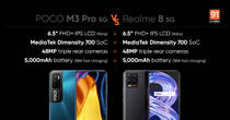 POCO M3 Pro 5G vs Realme 8 5G