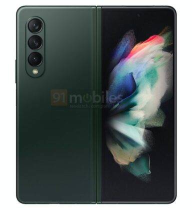 Samsung_Galaxy_Z_Fold3_green_color_render_03