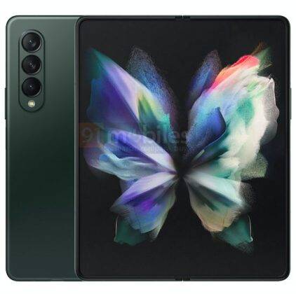 Samsung_Galaxy_Z_Fold3_green_color_render_01