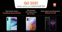 Most popular phones Q2 2021