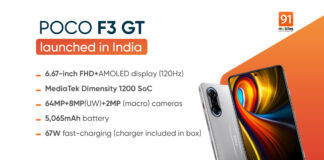 POCO F3 GT Specs Featured