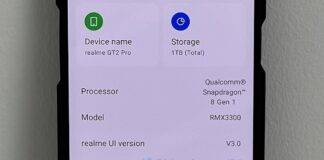 Realme GT 2 Pro live image