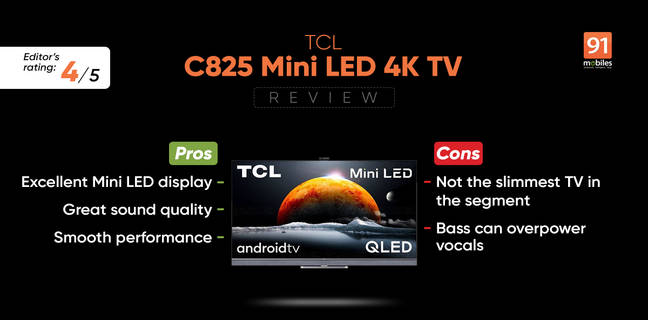 TCL C825 Mini LED 4K TV review
