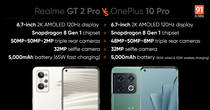 OnePlus 10 Pro vs Realme GT 2 Pro