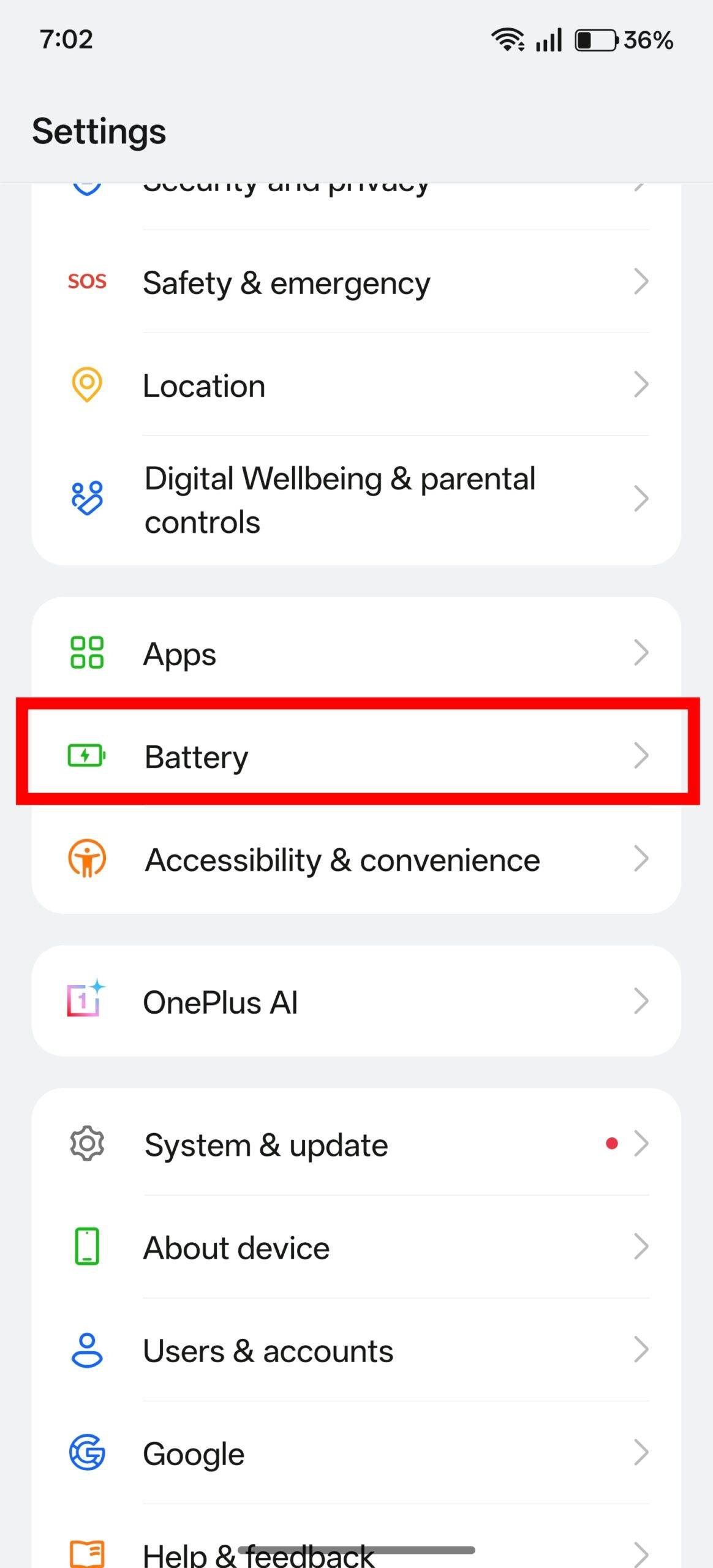 Check phone battery health on OnePlus OPPO Realme