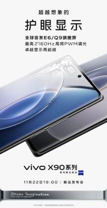 Vivo X90 series display features