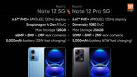 Redmi Note 12 5G vs Redmi Note 12 Pro 5G comparison