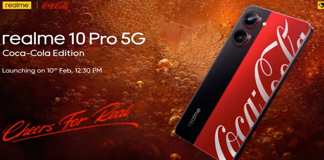 Realme 10 Pro Coca-Cola phone