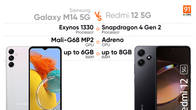 Samsung Galaxy M14-vs-redmi-12 5G performance comparison