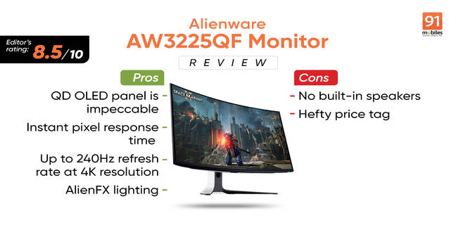 Alienware AW3225QF review feat