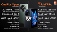 OnePlus Open vs Vivo X Fold 3 Pro