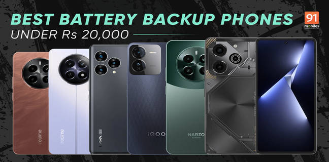 Best battery backup phones under Rs 20,000