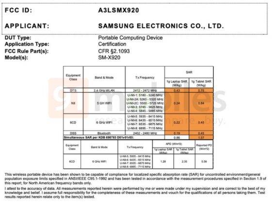 Samsung Galaxy Tab S10+ and Galaxy Tab S10 Ultra FCC