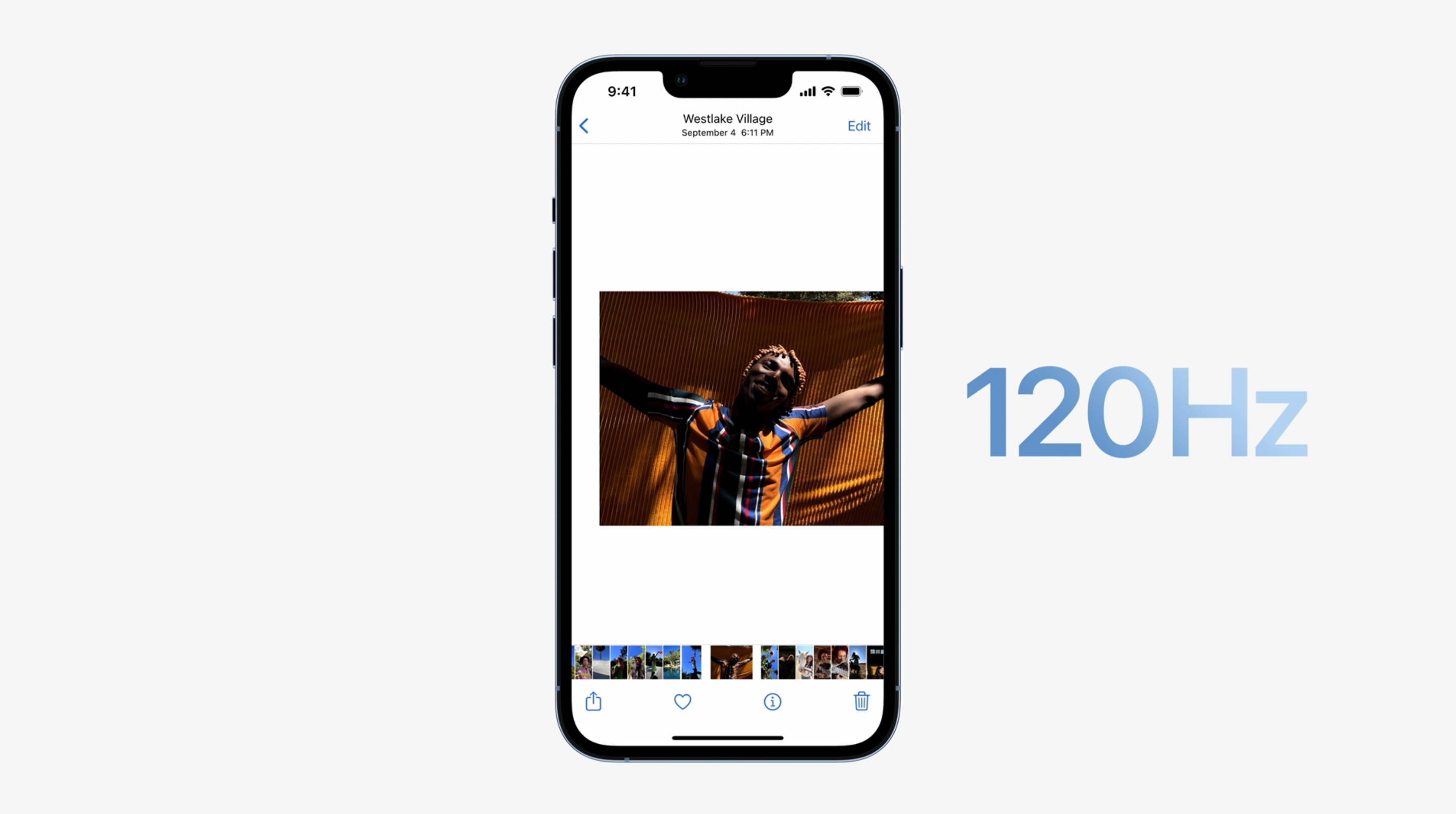 iPhone 120Hz display