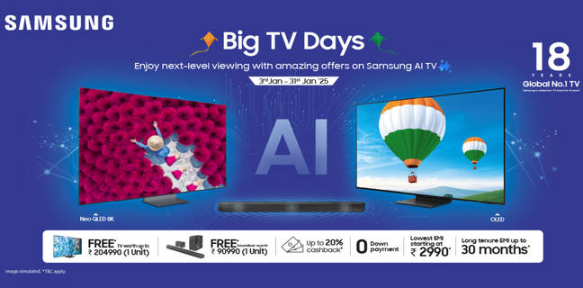 Samsung TV Days sale
