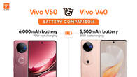Vivo V50 vs V40 battery comparison