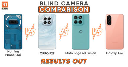 [Winner announced] Nothing Phone 3a vs OPPO F29 vs Moto Edge 60 Fusion vs Galaxy A26 blind camera comparison