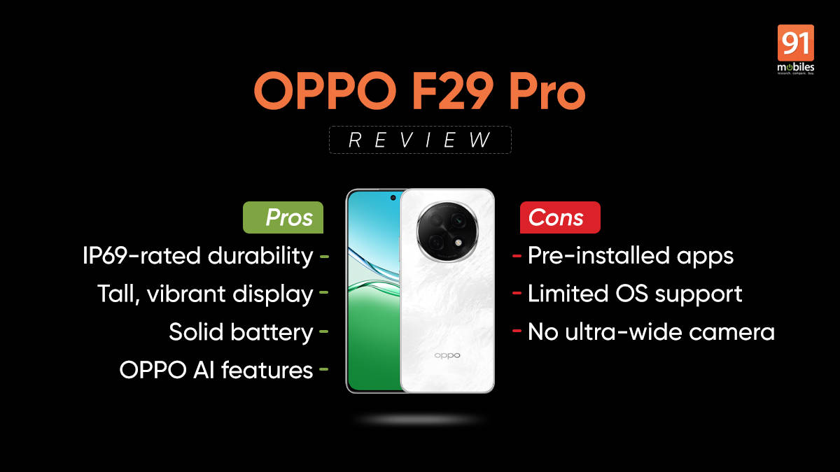 Oppo F29 Pro Review - Pros and cons, Verdict | 91Mobiles