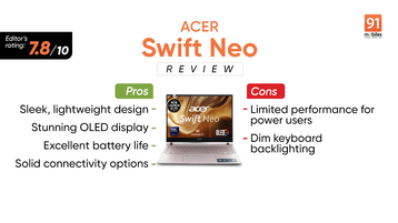 Acer Swift Neo Review: Sleek, Shiny, and Sensibly Smart?