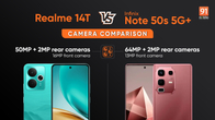 Realme 14T vs Infinix Note 50s Camera Comparison