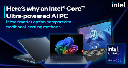 Here’s why an Intel® Core™ Ultra-powered AI PC is the smarter option compared to traditional learning methods