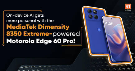 On-device AI gets more personal with the MediaTek Dimensity 8350 Extreme-powered Motorola Edge 60 Pro!