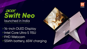 Acer Swift Neo AI-powered laptop with Intel Core Ultra 5 115U processor launched in India: price, specifications