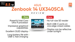 ASUS Zenbook 14 UX3405CA Review: Core Ultra Power, OLED Finesse