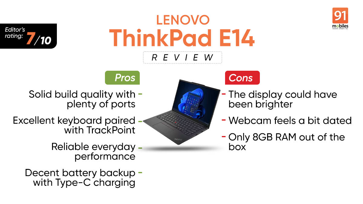 Lenovo ThinkPad E14 Review: The budget workhorse with compromises?