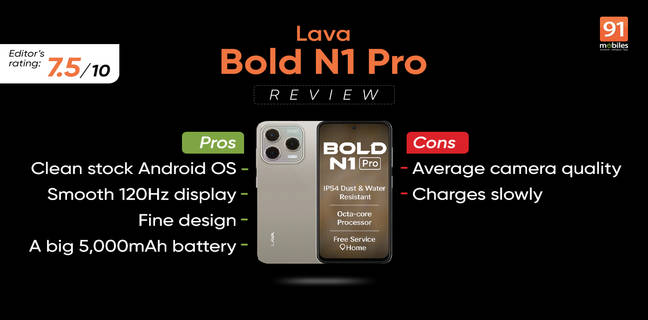 Lava Bold N1 Pro review: looks clean, delivers the basics