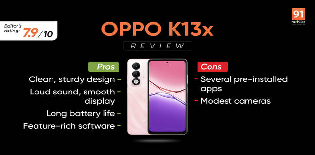 OPPO K13x 5G review: well-designed and reliable OPPO K13x review