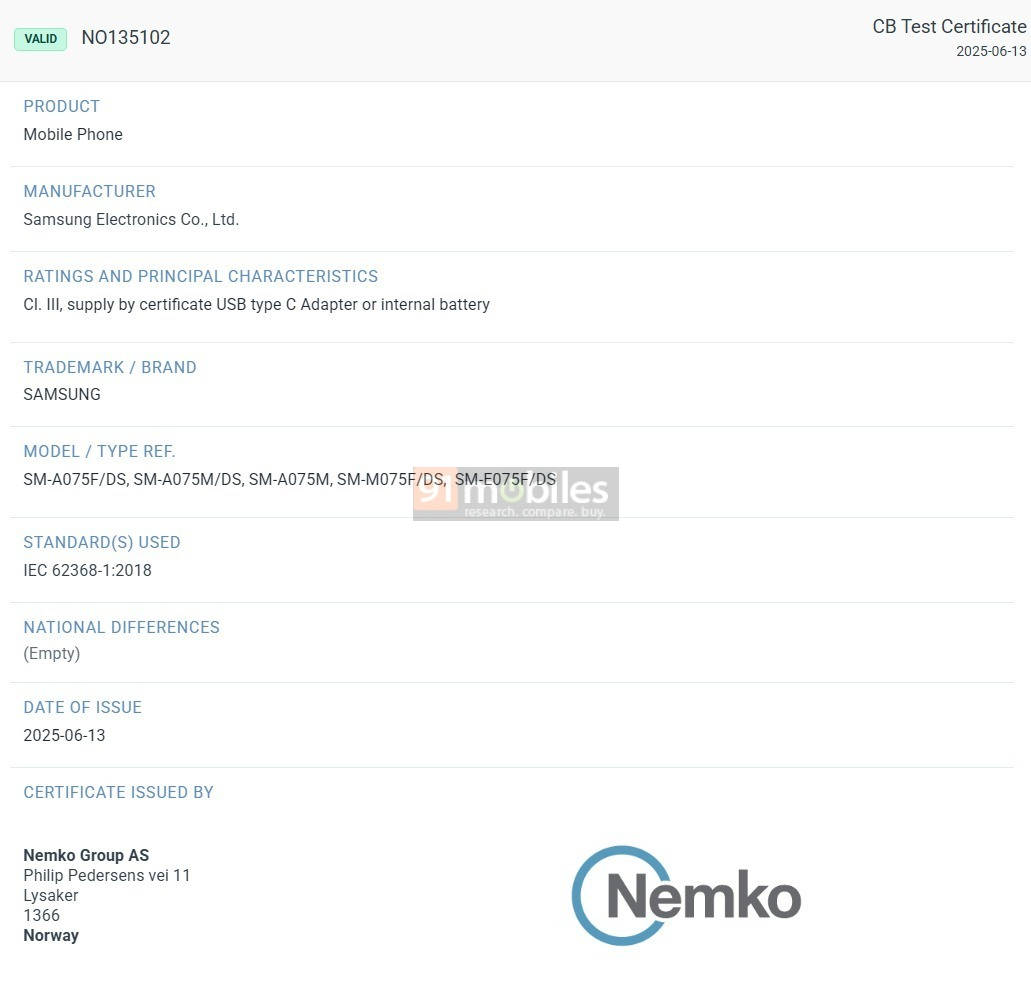 Samsung-A07-M07-F07-Nemko