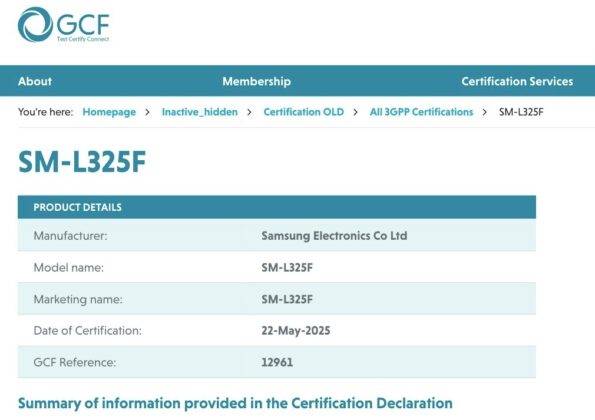 Samsung Galaxy Watch 8 certification