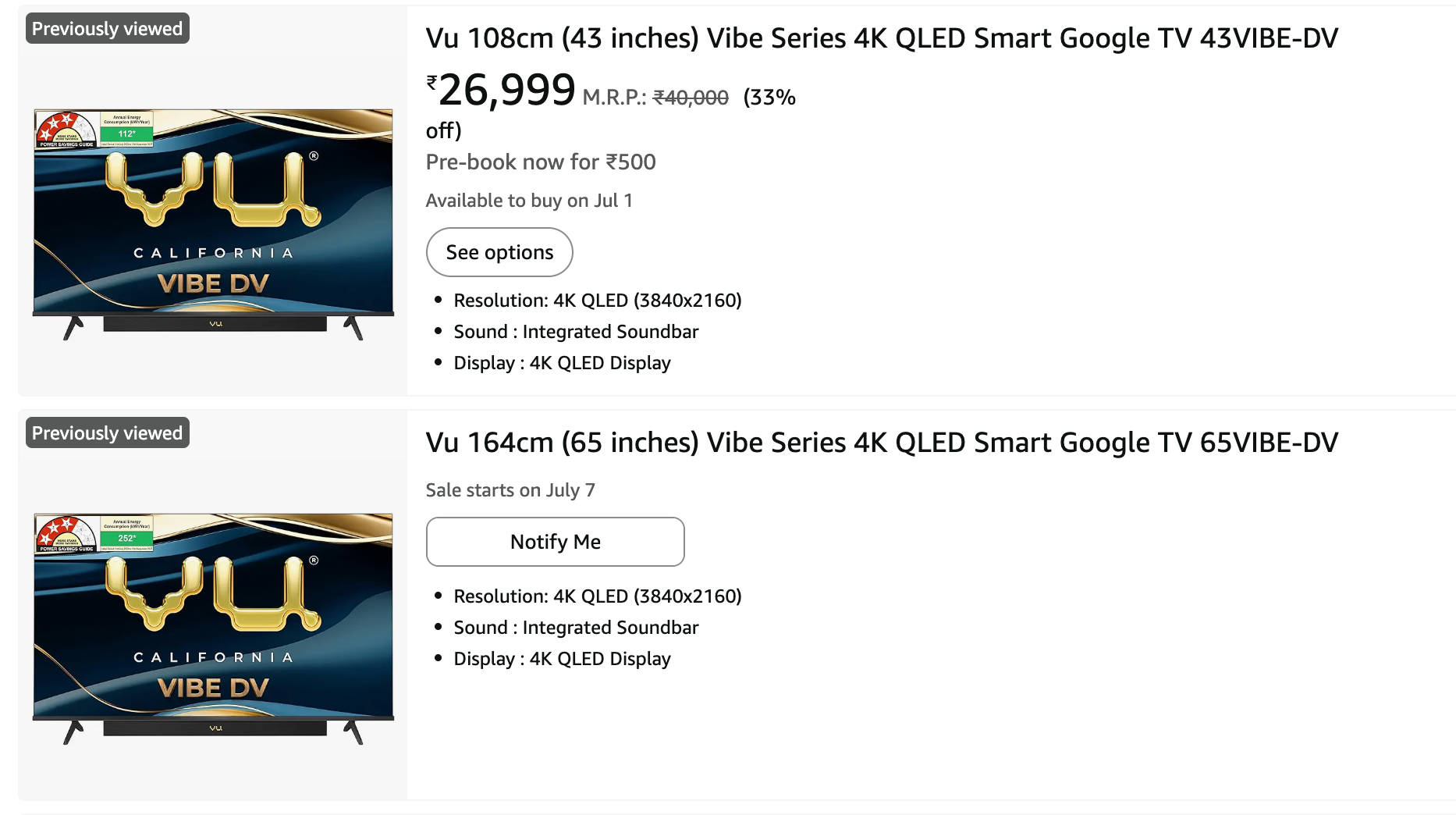 Vu Vibe DV
