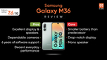 Samsung Galaxy M36 Review: scores high on design and software