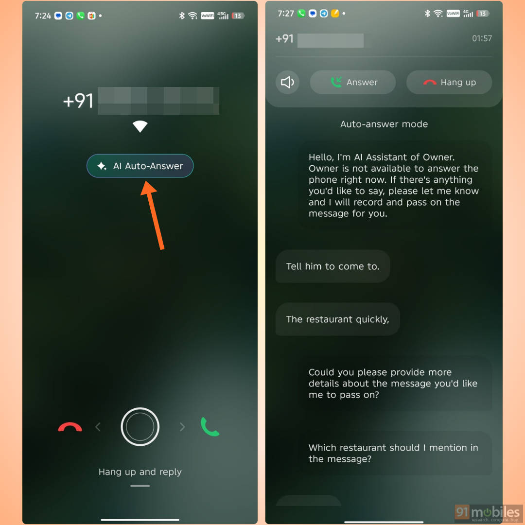 AI Auto Answer on Infinix XOS 15