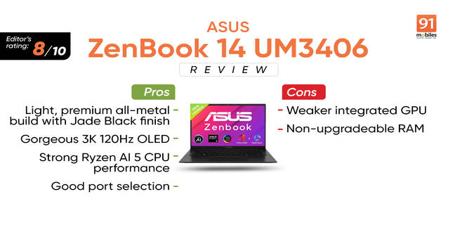 ASUS ZenBook 14 OLED (AMD) Review: Matte Black x Team Red for the Win