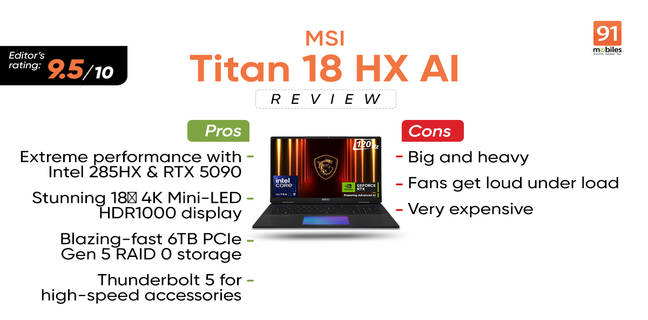 MSI Titan 18 HX AI Review: I Refuse to Call It a Laptop