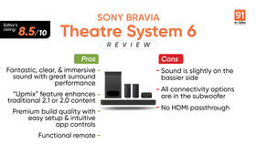 Sony Bravia Theatre System 6 Review: Packs quite the punch!
