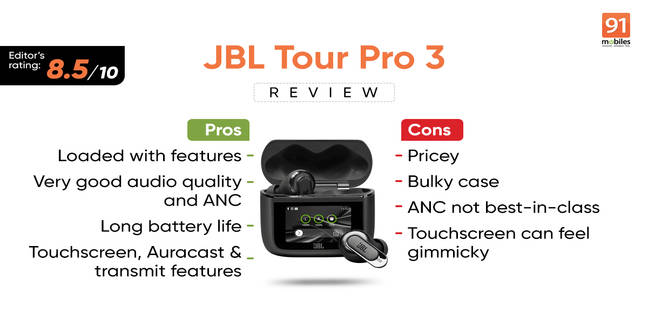 JBL Tour Pro 3 review: an audio beast that beats others’ beats