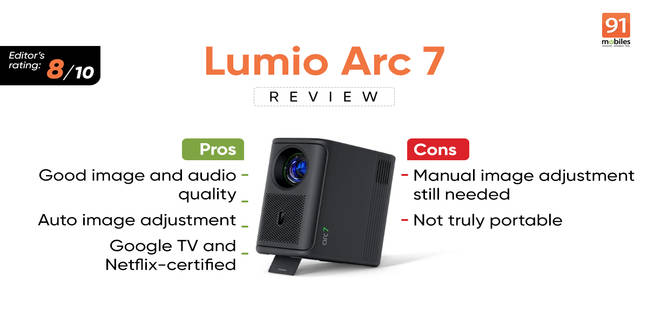 Lumio Arc 7 review: home + theatre = entertainment, entertainment, entertainment