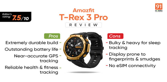 Amazfit T-Rex 3 Pro review: designed for adventurists