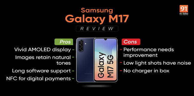 Samsung Galaxy M17 review: good display & longevity at its core Galaxy M17 review