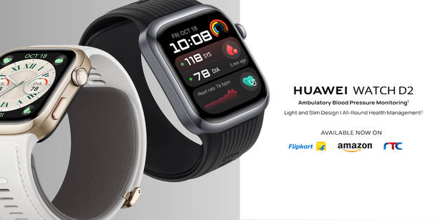 Huawei Watch D2 launched in India with medical-grade blood pressure monitoring and ECG Huawei Watch D2 KV
