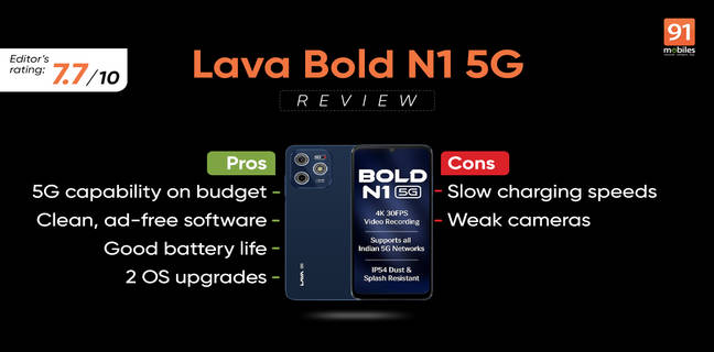 Lava Bold N1 5G review: affordable 5G phone with clean software Lava Bold N1 5G review