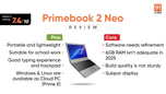 Primebook 2 Neo review: halfway between a tablet and a PC