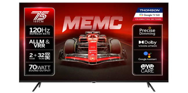 Thomson launches new QLED MEMC TV series in India: 55″, 65″ and 75″ models starting at Rs 31,999