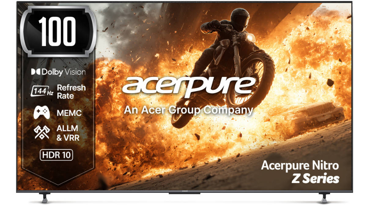 Acerpure launches massive 100-inch Nitro Z Series QLED TV in India, priced at Rs 2,59,999