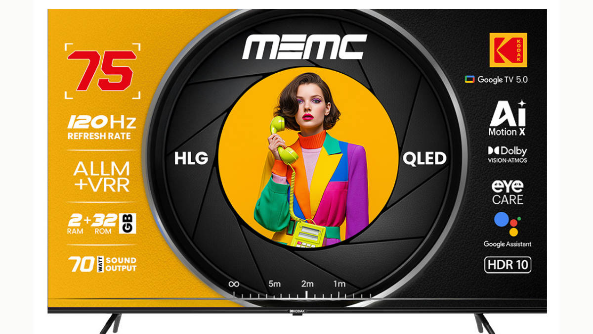 Kodak launches new MotionX QLED TV series in India with up to 75-inch screens starting at Rs 31,999