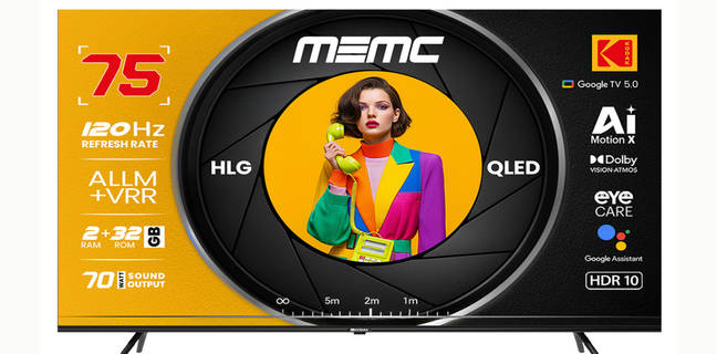 Kodak launches new MotionX QLED TV series in India with up to 75-inch screens starting at Rs 31,999